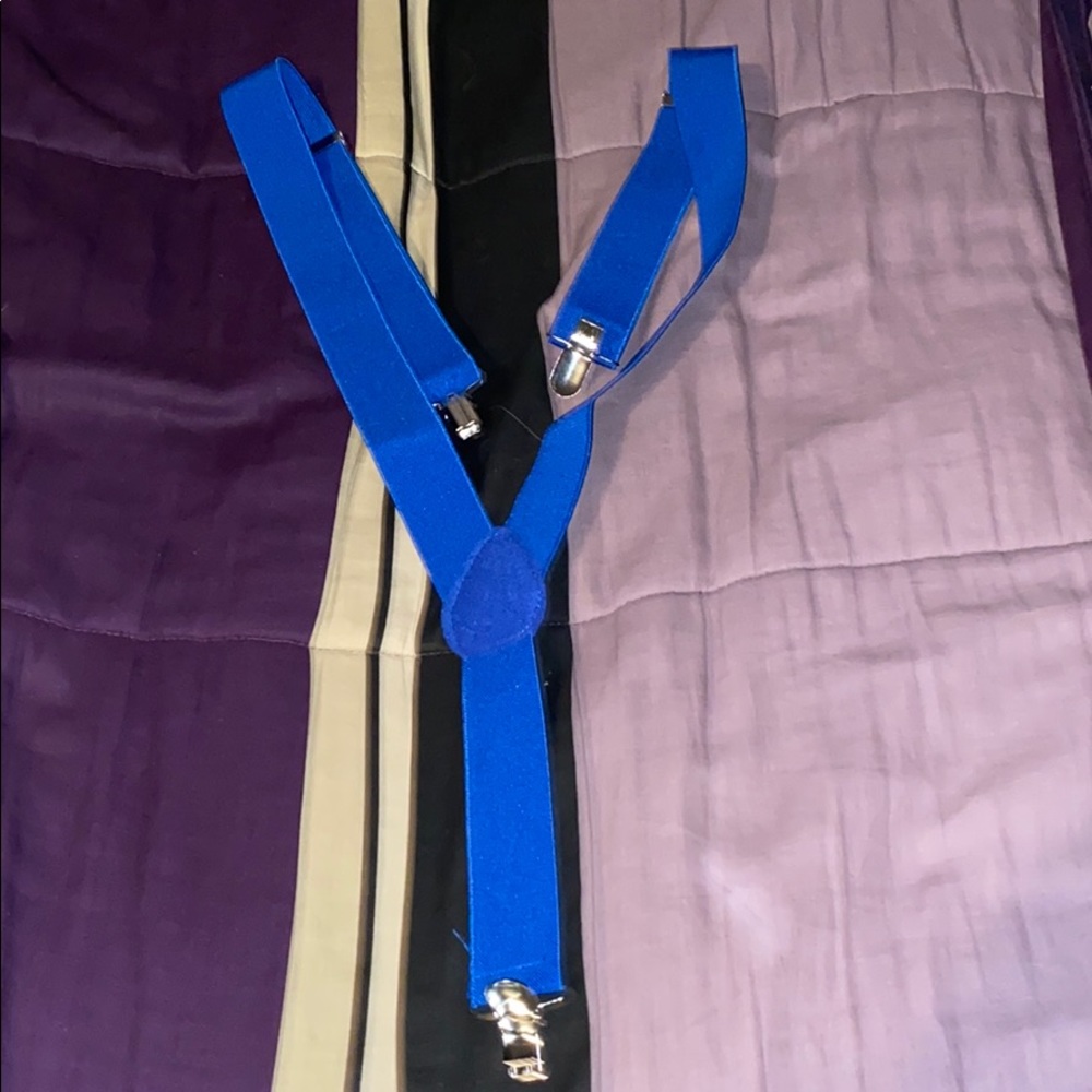 Blue suspenders - LIKE NEW